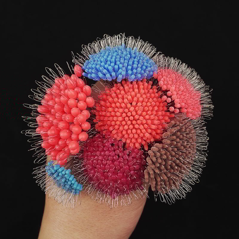 T-veida aizslēdzamā pērlīte ar konkavā virsotne, telp Pērle, silikons