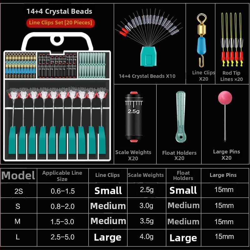 Set Space Bean din silicon pentru linia principală - pachet complet de accesorii pentru pescuit avansat