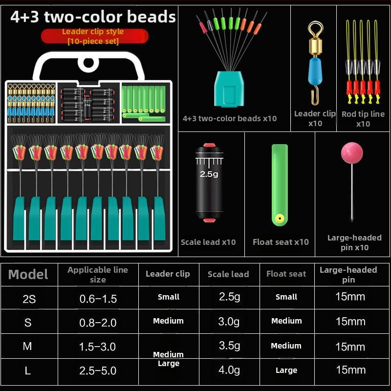 Set Space Bean din silicon pentru linia principală - pachet complet de accesorii pentru pescuit avansat