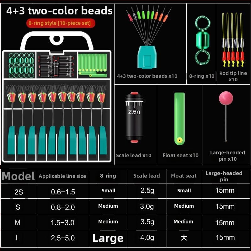 Set Space Bean din silicon pentru linia principală - pachet complet de accesorii pentru pescuit avansat