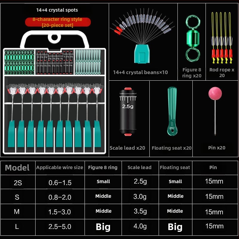 Set Space Bean din silicon pentru linia principală - pachet complet de accesorii pentru pescuit avansat