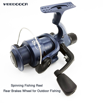 Veedooca περιστροφική μηχανή για ψάρεμα με οπίσθιο φρένο, σώμα από νάιλον, χωρητικότητα γραμμής 4000