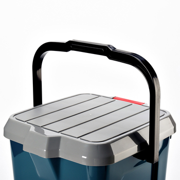 Plastikinis kibiras su dangteliu ir su sėdimu žvejybai, nešiojamas laikymo kibiras, Prekės ženklas: Love Plastic Na, Išleidimo laikotarpis: 2021 m. vasara, Bendra masė 1 kg