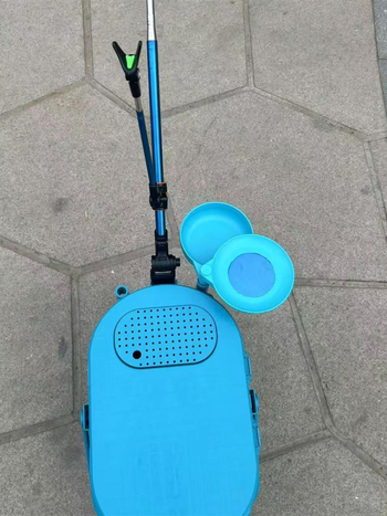 Găleată de pescuit multifuncțională cu tavă pentru momeli, formă ovală, corp îngroșat tare, din plastic, 1,6 kg