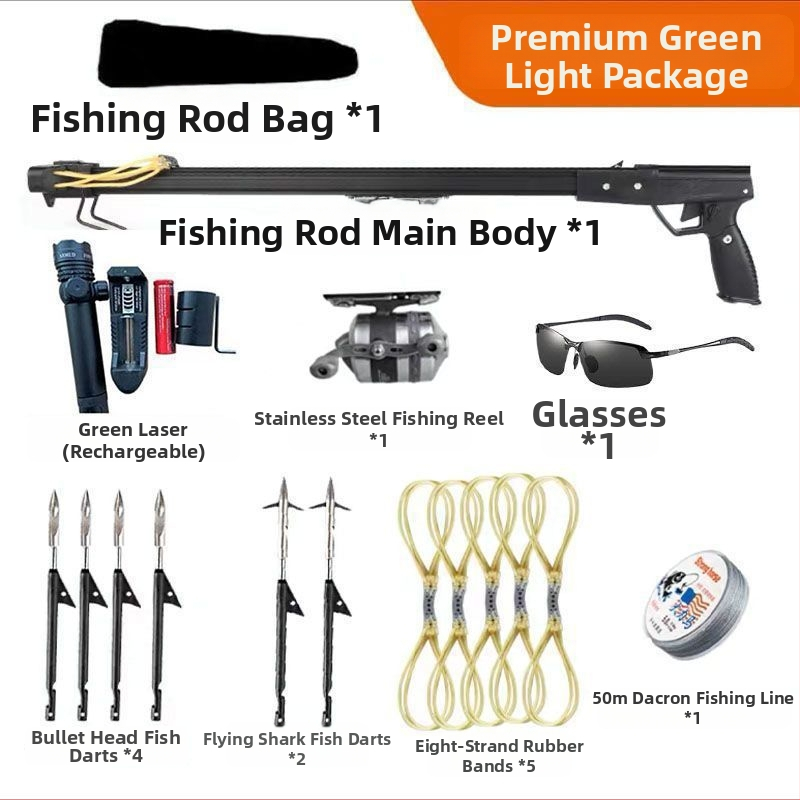 Tretia generácia rybárskej zbrane na lov rýb s IR, sada šípov a naviják