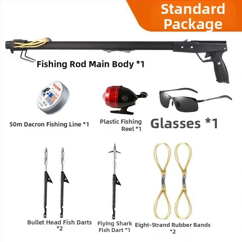 Tretia generácia rybárskej zbrane na lov rýb s IR, sada šípov a naviják