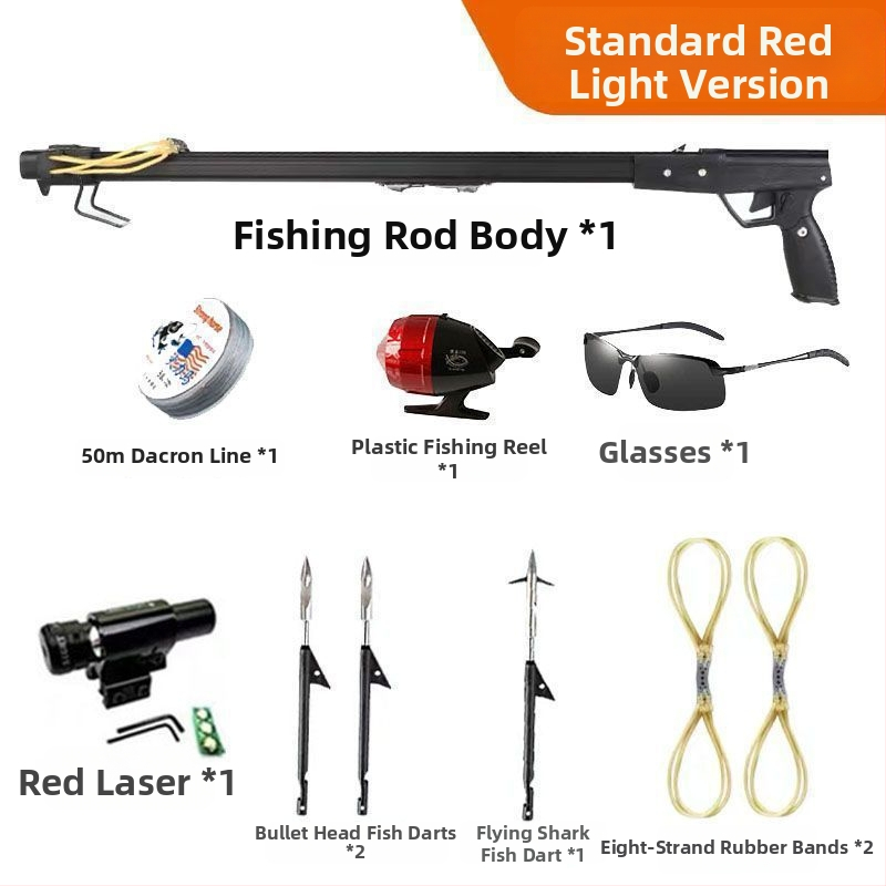 Tretia generácia rybárskej zbrane na lov rýb s IR, sada šípov a naviják