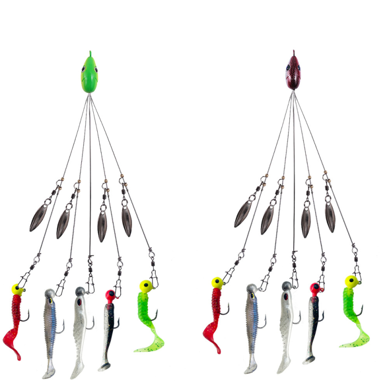 ZURYP Zivju āķis, bez bodēja, atstarojošām pērlītēm rotāts mānekļa, gatavs privātajai etiķetei, makšķerēšana pie okeāna pludmales