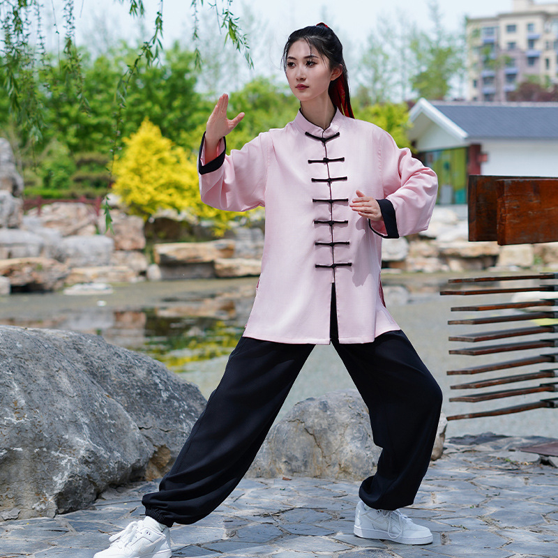 Tai Chi uniforma, tkanina od lana i sintetičkih vlakana, poliester vlakna, za odrasle, unisex, za nastupe i vježbanje