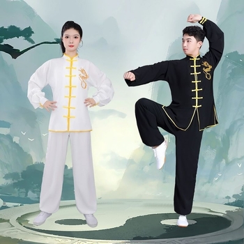 Îmbrăcăminte Tai Chi - țesătură corduroy și in, pentru bărbați