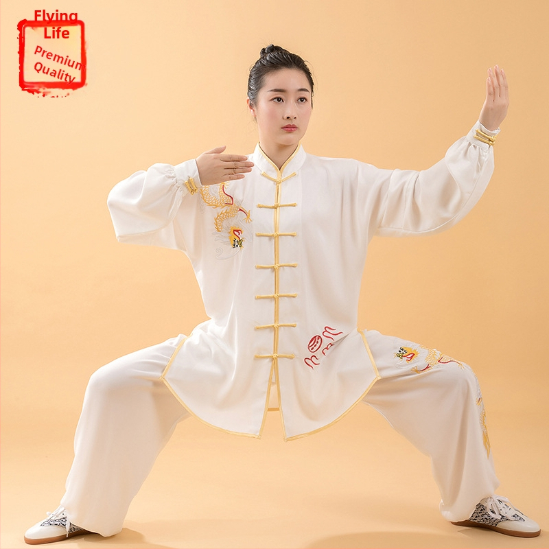 Tai Chi treninga odjeća, unisex za odrasle, dvodijelni set; materijal: smjesa kemijskih vlakana; sastav: 100% poliester; uzorak: 9511414