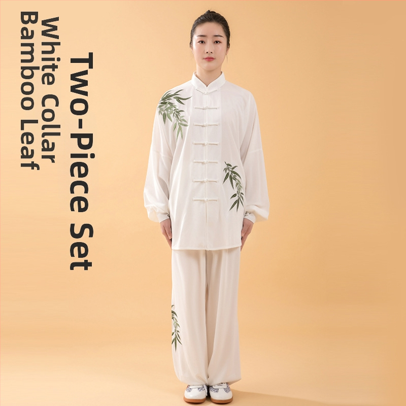 Tai Chi treninga odjeća, unisex za odrasle, dvodijelni set; materijal: smjesa kemijskih vlakana; sastav: 100% poliester; uzorak: 9511414