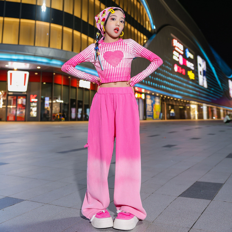 Meitenēm džezdeju komplekts: crop-top ar garām piedurknēm, kokvilnas audums 22% sastāvs, prakses drēbes, drošības klase B, pavasaris un rudens