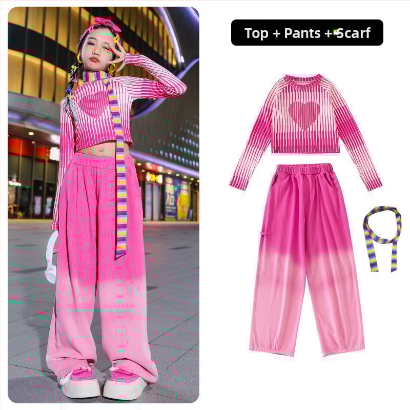 Meitenēm džezdeju komplekts: crop-top ar garām piedurknēm, kokvilnas audums 22% sastāvs, prakses drēbes, drošības klase B, pavasaris un rudens