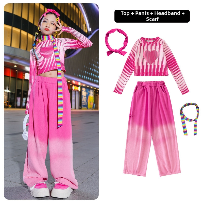 Meitenēm džezdeju komplekts: crop-top ar garām piedurknēm, kokvilnas audums 22% sastāvs, prakses drēbes, drošības klase B, pavasaris un rudens