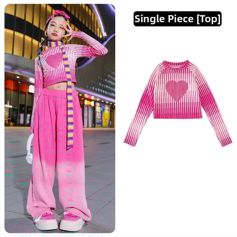 Meitenēm džezdeju komplekts: crop-top ar garām piedurknēm, kokvilnas audums 22% sastāvs, prakses drēbes, drošības klase B, pavasaris un rudens