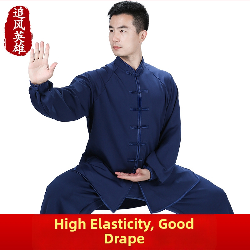 Tai Chi trening komplet; topao i debelo za jesen-zimu; Milk Silk tkanina i Milk Silk podstava (100% poliester); jednobojan; unisex