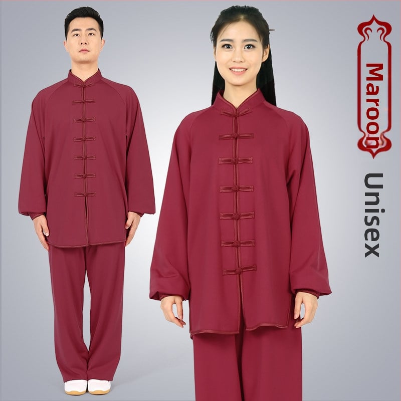 Tai Chi trening komplet; topao i debelo za jesen-zimu; Milk Silk tkanina i Milk Silk podstava (100% poliester); jednobojan; unisex