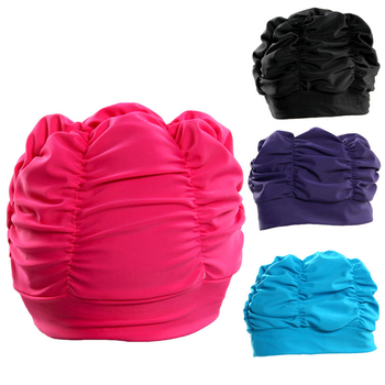 Șapcă de înot din nylon, plisată, pentru păr lung, protecție urechi, model B-901, Hynaston