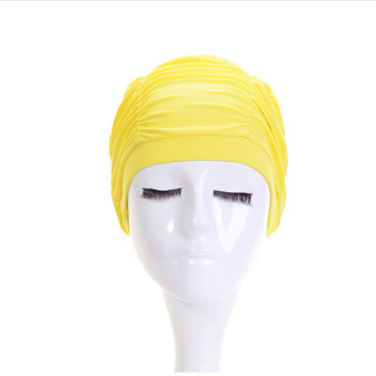 Șapcă de înot din nylon, plisată, pentru păr lung, protecție urechi, model B-901, Hynaston
