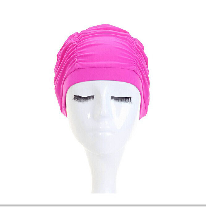 Șapcă de înot din nylon, plisată, pentru păr lung, protecție urechi, model B-901, Hynaston