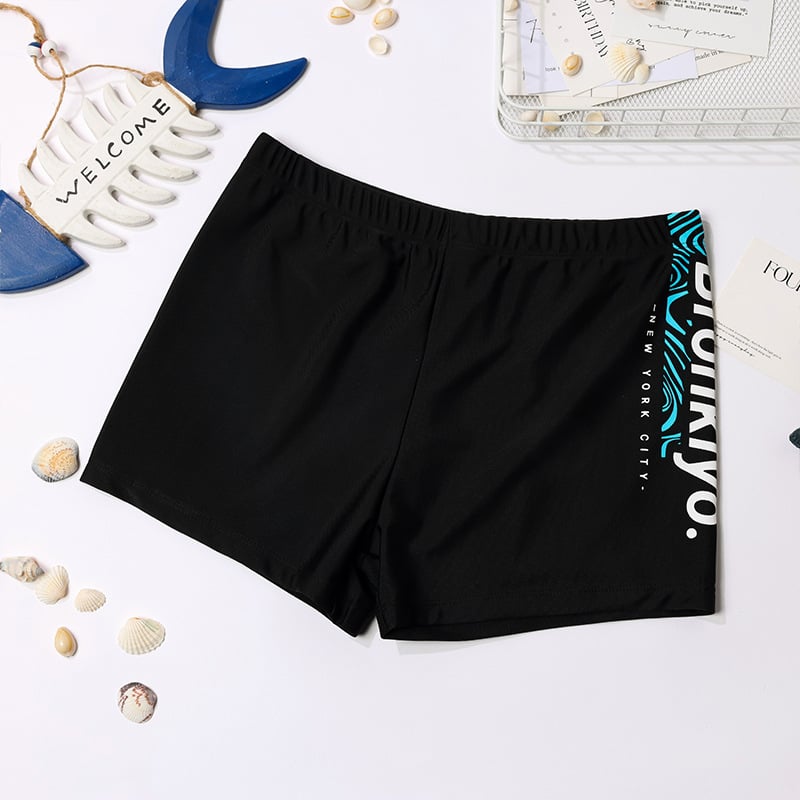 Onuzi pantaloni scurți de înot pentru bărbați vară, dublu strat, uscare rapidă, croi lejer, imprimeu, țesătură poliester, căptușeală poliester cu 10% elastan