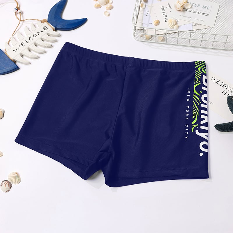 Onuzi pantaloni scurți de înot pentru bărbați vară, dublu strat, uscare rapidă, croi lejer, imprimeu, țesătură poliester, căptușeală poliester cu 10% elastan