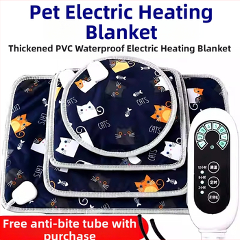 Подгряваща подложка за кучета, постоянна температура, PP памук, почистване с избърсване, лесен монтаж