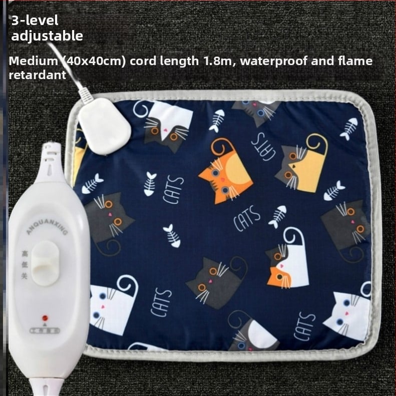 Подгряваща подложка за кучета, постоянна температура, PP памук, почистване с избърсване, лесен монтаж