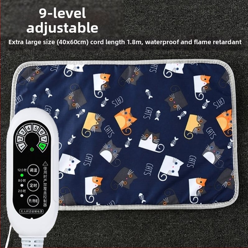 Подгряваща подложка за кучета, постоянна температура, PP памук, почистване с избърсване, лесен монтаж