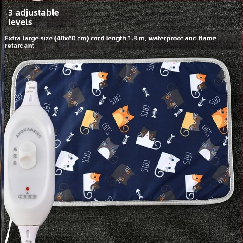 Подгряваща подложка за кучета, постоянна температура, PP памук, почистване с избърсване, лесен монтаж