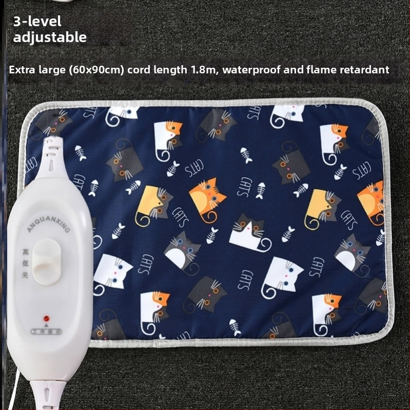 Подгряваща подложка за кучета, постоянна температура, PP памук, почистване с избърсване, лесен монтаж