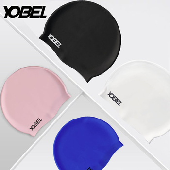 Pălărie de înot din silicon, impermeabilă, cu protecție pentru urechi – fără strângere, pentru adulți