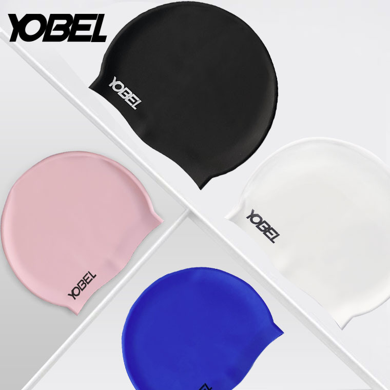 Pălărie de înot din silicon, impermeabilă, cu protecție pentru urechi – fără strângere, pentru adulți