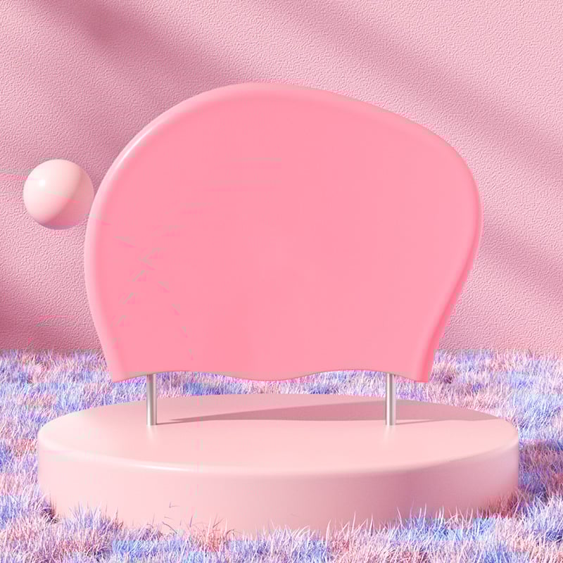 Cască de înot pentru femei cu păr lung (Silicon; Rezistent la apă; Model imprimat; Adulți; Brand privat autorizat)