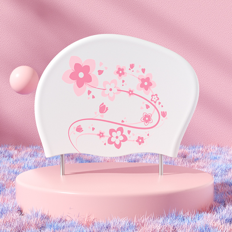 Cască de înot pentru femei cu păr lung (Silicon; Rezistent la apă; Model imprimat; Adulți; Brand privat autorizat)