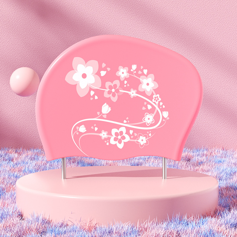 Cască de înot pentru femei cu păr lung (Silicon; Rezistent la apă; Model imprimat; Adulți; Brand privat autorizat)