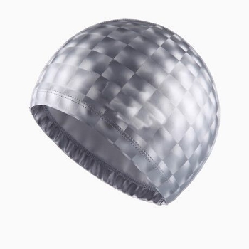 Pălărie de înot Sutton Paul, PU, model carouri, pentru adulți, protecție urechi, respirabilă, ne-strângătoare