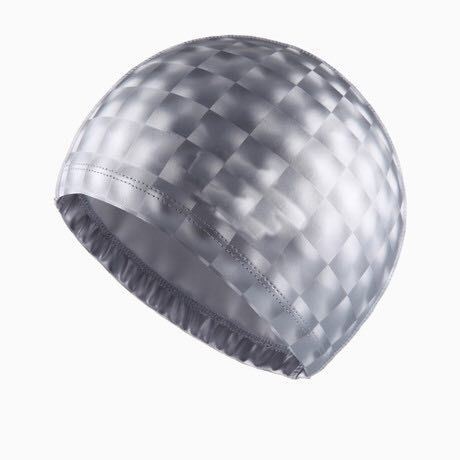 Pălărie de înot Sutton Paul, PU, model carouri, pentru adulți, protecție urechi, respirabilă, ne-strângătoare