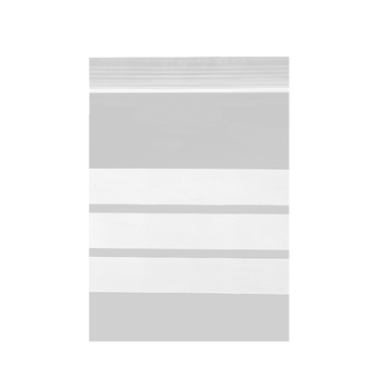 Skaidrus savarankiškai užsidarantis maišelis juvelyrinių pavyzdžių užrašomu etikete, PE medžiaga, užsandarinimo ilgis 2 cm