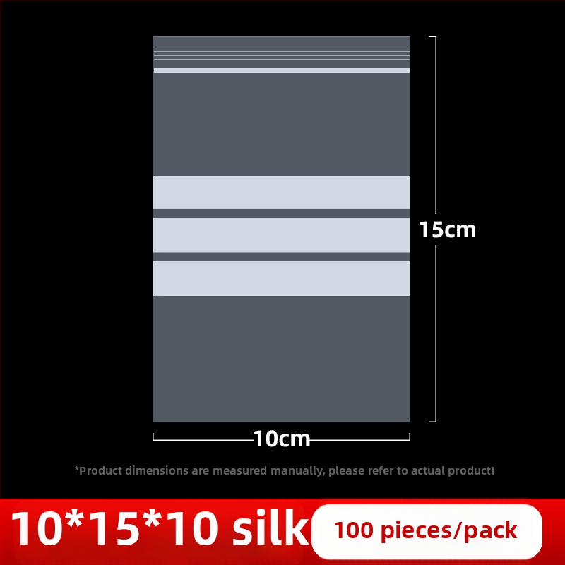 Skaidrus savarankiškai užsidarantis maišelis juvelyrinių pavyzdžių užrašomu etikete, PE medžiaga, užsandarinimo ilgis 2 cm