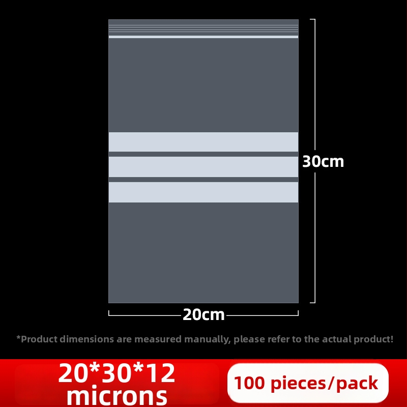 Skaidrus savarankiškai užsidarantis maišelis juvelyrinių pavyzdžių užrašomu etikete, PE medžiaga, užsandarinimo ilgis 2 cm