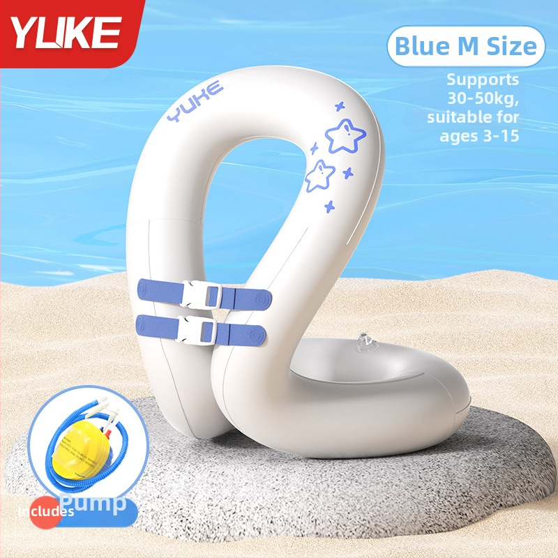 Inel de înot pentru copii cu două camere de aer, protecție împotriva înecării, model desen animat, PVC ecologic