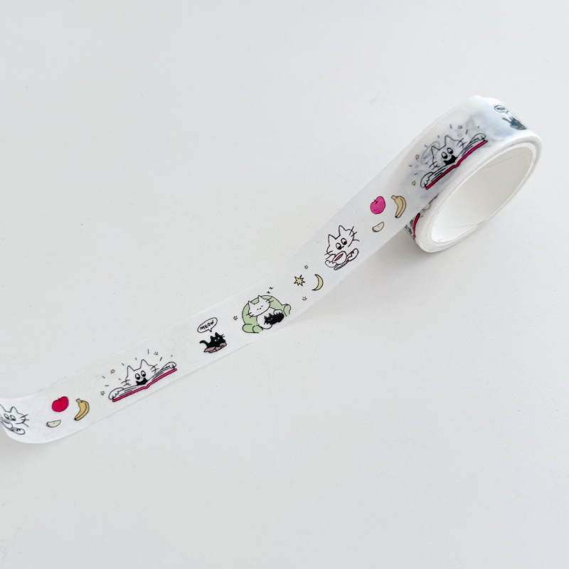 Planerkleebiste komplekt armsate karikatuuride kujundustega ja 5 m washi lint DIY päevikule ja fotoraamatule (Pikkus: 5 m; Paksus: 0,1 mm; Bränd: Muu)