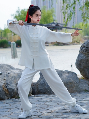 Tai Chi unisex ρούχο, ύφασμα πολυεστερική χημική ίνα ανάμιξη, κατάλληλο για προπόνηση Tai Chi, τρέξιμο και πολεμικές τέχνες.