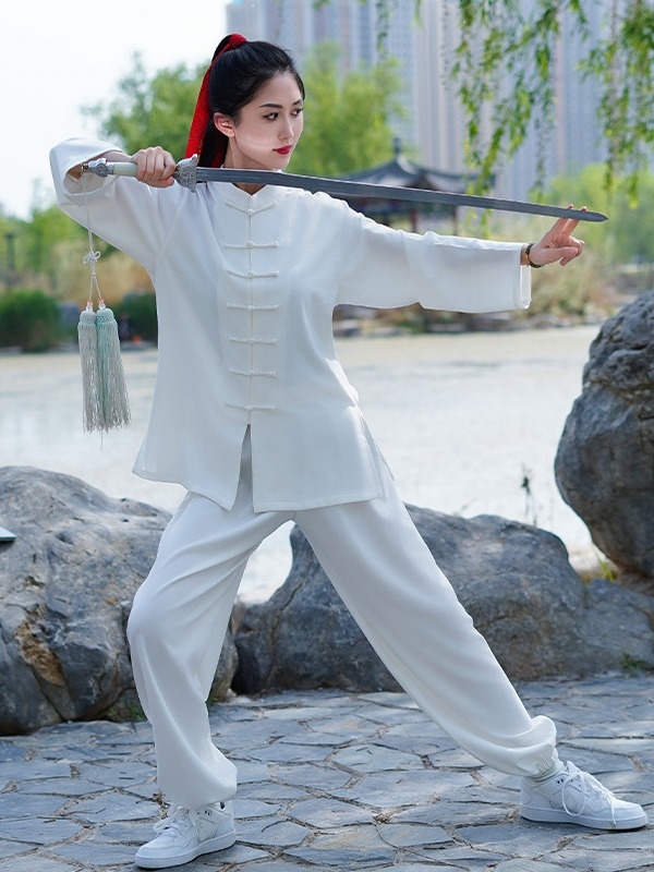 Tai Chi unisex ρούχο, ύφασμα πολυεστερική χημική ίνα ανάμιξη, κατάλληλο για προπόνηση Tai Chi, τρέξιμο και πολεμικές τέχνες.