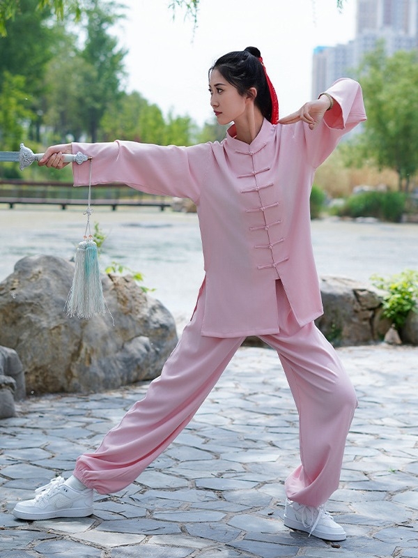 Tai Chi unisex ρούχο, ύφασμα πολυεστερική χημική ίνα ανάμιξη, κατάλληλο για προπόνηση Tai Chi, τρέξιμο και πολεμικές τέχνες.