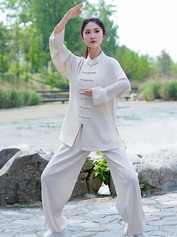 Tai Chi unisex ρούχο, ύφασμα πολυεστερική χημική ίνα ανάμιξη, κατάλληλο για προπόνηση Tai Chi, τρέξιμο και πολεμικές τέχνες.