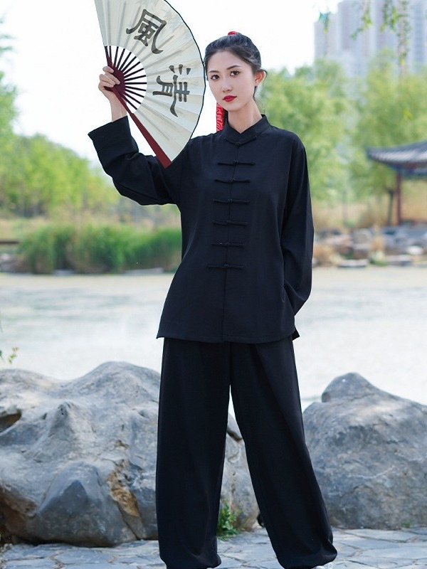 Tai Chi unisex ρούχο, ύφασμα πολυεστερική χημική ίνα ανάμιξη, κατάλληλο για προπόνηση Tai Chi, τρέξιμο και πολεμικές τέχνες.