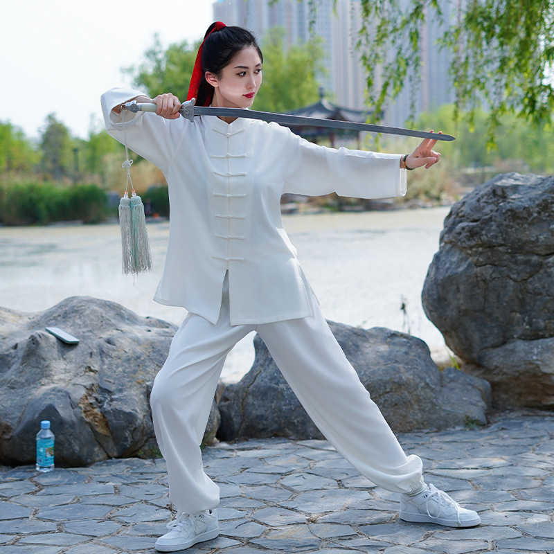Tai Chi unisex ρούχο, ύφασμα πολυεστερική χημική ίνα ανάμιξη, κατάλληλο για προπόνηση Tai Chi, τρέξιμο και πολεμικές τέχνες.